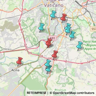 Mappa Via Gastone Giacomini, 00144 Roma RM, Italia (4.27583)