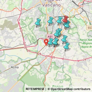 Mappa Via Gastone Giacomini, 00144 Roma RM, Italia (3.43154)