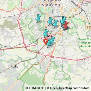 Mappa Via Gastone Giacomini, 00144 Roma RM, Italia (3.61455)