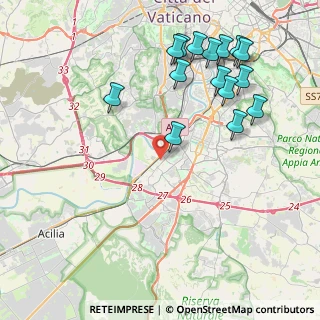 Mappa Via Gastone Giacomini, 00144 Roma RM, Italia (5.03867)