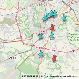 Mappa Via Gastone Giacomini, 00144 Roma RM, Italia (4.40818)