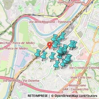 Mappa Via Gastone Giacomini, 00144 Roma RM, Italia (0.717)