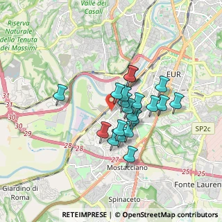 Mappa Via Gastone Giacomini, 00144 Roma RM, Italia (1.3685)