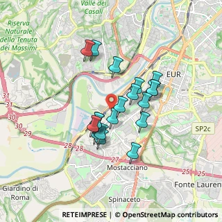Mappa Via Gastone Giacomini, 00144 Roma RM, Italia (1.44789)
