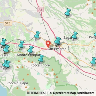 Mappa Via delle Imprese, 00030 San Cesareo RM, Italia (6.3025)