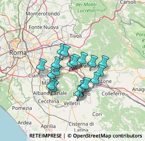 Mappa Via delle Imprese, 00030 San Cesareo RM, Italia (10.1585)