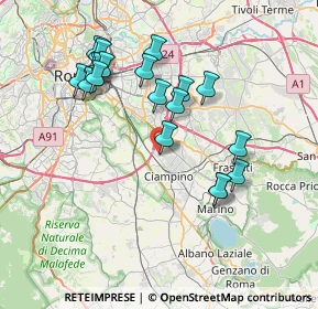 Mappa Via Salvatore Carnevale, 00043 Ciampino RM, Italia (7.76789)