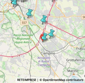 Mappa Via Salvatore Carnevale, 00043 Ciampino RM, Italia (6.39273)