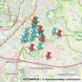 Mappa Via Canzone del Piave, 00143 Roma RM, Italia (1.3715)