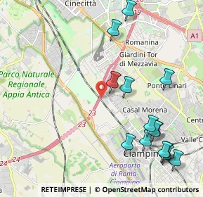 Mappa Via Fratelli Marchetti Longhi, 00178 Roma RM, Italia (2.66786)