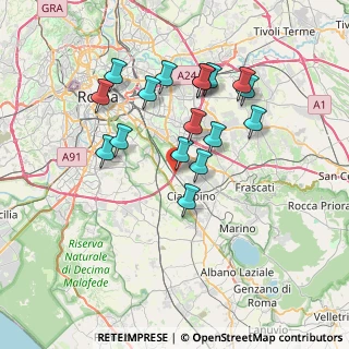 Mappa Via Fratelli Marchetti Longhi, 00178 Roma RM, Italia (7.03941)
