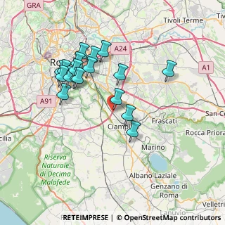 Mappa Via Fratelli Marchetti Longhi, 00178 Roma RM, Italia (7.42611)