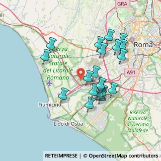 Mappa Via Demonte, 00148 Piana del Sole RM, Italia (7.2115)