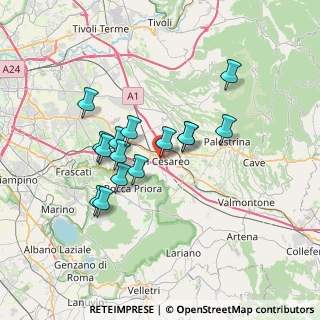 Mappa Via Filippo Corridoni, 00030 San Cesareo RM, Italia (6.17067)