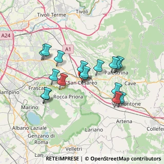 Mappa Via Filippo Corridoni, 00030 San Cesareo RM, Italia (6.63353)