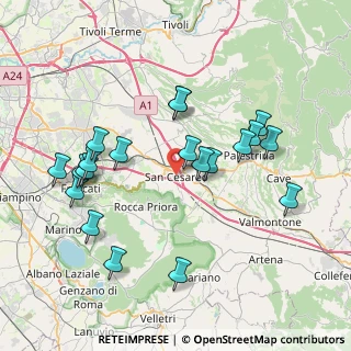 Mappa Via Filippo Corridoni, 00030 San Cesareo RM, Italia (8.4155)