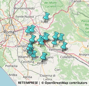 Mappa Via Filippo Corridoni, 00030 San Cesareo RM, Italia (10.6915)