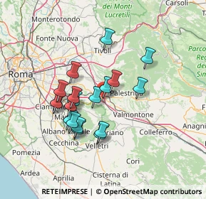 Mappa Via Filippo Corridoni, 00030 San Cesareo RM, Italia (12.35789)