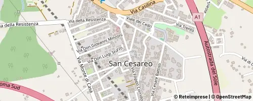 Mappa San Cesareo