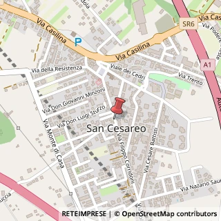 Mappa Via filippo corridoni, 00030 San Cesareo, Roma (Lazio)