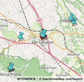 Mappa Via Filippo Corridoni, 00030 San Cesareo RM, Italia (2.11273)