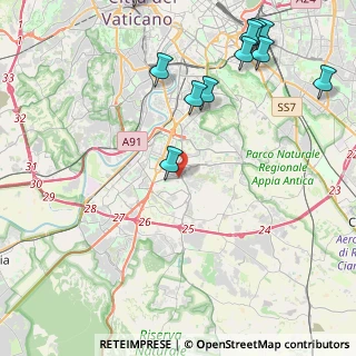 Mappa Via G. de Benedetti, 00144 Roma RM, Italia (5.84909)
