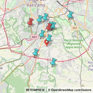 Mappa Via G. de Benedetti, 00144 Roma RM, Italia (3.63727)