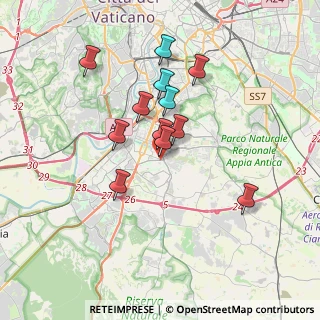 Mappa Via G. de Benedetti, 00144 Roma RM, Italia (3.17667)