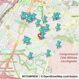 Mappa Via G. de Benedetti, 00144 Roma RM, Italia (0.989)