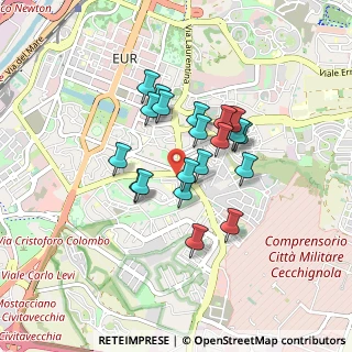 Mappa Via G. de Benedetti, 00144 Roma RM, Italia (0.6995)