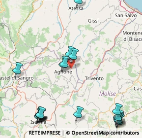 Mappa Via Cardarelli, 86080 Belmonte del Sannio IS, Italia (25.0285)