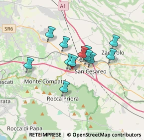 Mappa Via Maremmana, 00030 San Cesareo RM, Italia (2.6425)