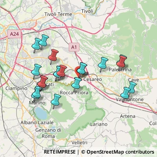 Mappa Via Maremmana, 00030 San Cesareo RM, Italia (7.9755)