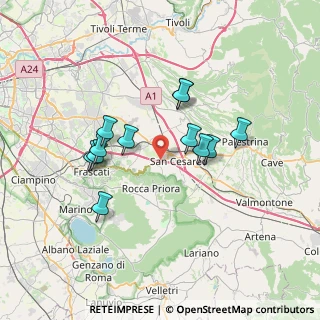 Mappa Via Maremmana, 00030 San Cesareo RM, Italia (6.49917)