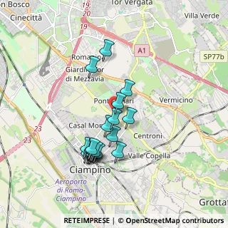 Mappa Via Anagnina, 00133 Roma RM, Italia (1.7285)