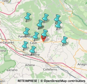 Mappa 00030 Genazzano RM, Italia (6.38417)