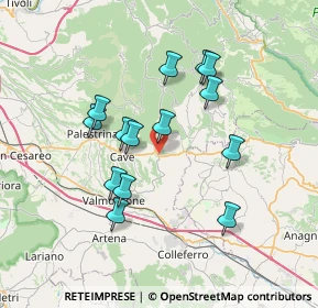 Mappa 00030 Genazzano RM, Italia (6.77143)