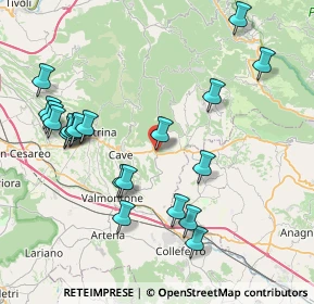 Mappa 00030 Genazzano RM, Italia (9.3025)