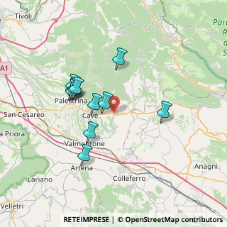 Mappa 00030 Genazzano RM, Italia (6.64182)