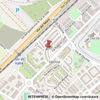 Mappa Via Gastone Giacomini, 10, 00144 Roma, Roma (Lazio)