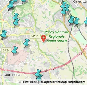 Mappa Via della Tenuta di San Cesareo, 00178 Roma RM, Italia (3.5775)
