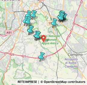 Mappa Via della Tenuta di San Cesareo, 00178 Roma RM, Italia (3.99167)