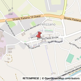 Mappa Via Ercole Paolo, 98, 15023 Felizzano, Alessandria (Piemonte)