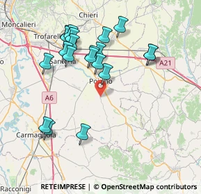 Mappa Strada Provinciale, 10046 Poirino TO, Italia (7.782)