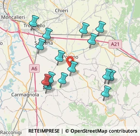 Mappa Strada Provinciale, 10046 Poirino TO, Italia (7.362)