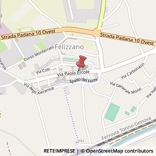 Mappa Via Ercole Paolo, 37, 15023 Felizzano, Alessandria (Piemonte)