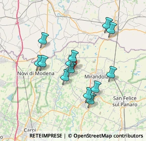 Mappa Via F.lli Cervi, 41039 San Possidonio MO, Italia (6.41923)