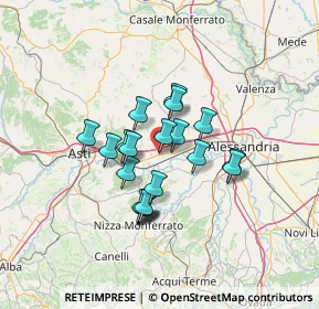 Mappa Via Garavelli, 15028 Quattordio AL, Italia (10.108)