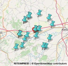 Mappa Via Garavelli, 15028 Quattordio AL, Italia (6.47)
