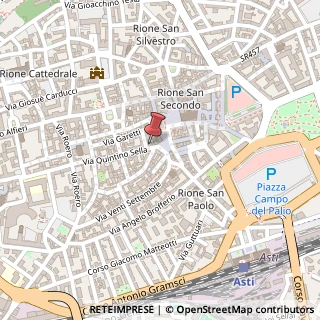 Mappa Via Quintino Sella, 12, 14100 Asti, Asti (Piemonte)